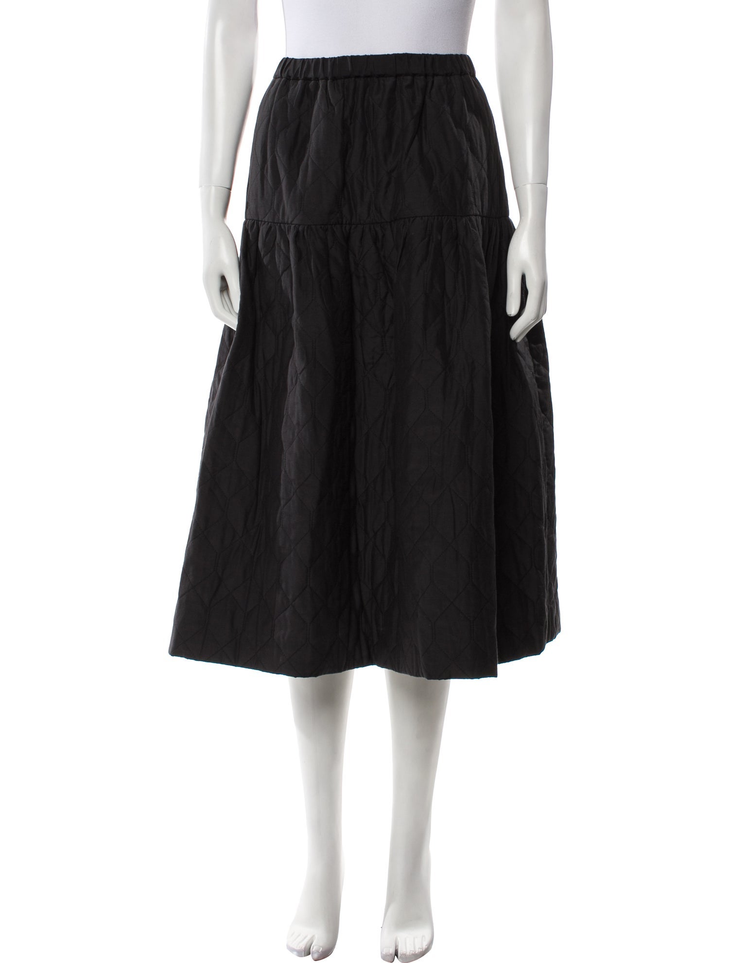 Jason Wu Pleated Accents Midi Length Skirt