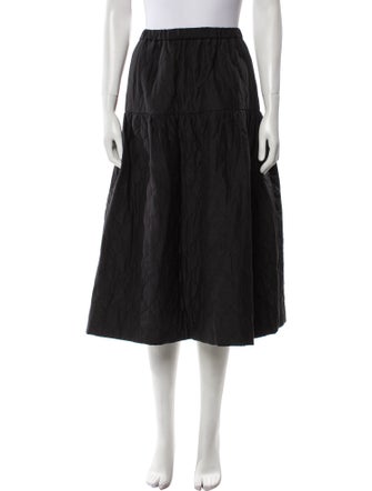 Jason Wu Pleated Accents Midi Length Skirt