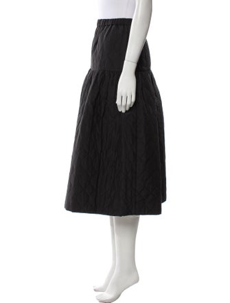 Jason Wu Pleated Accents Midi Length Skirt