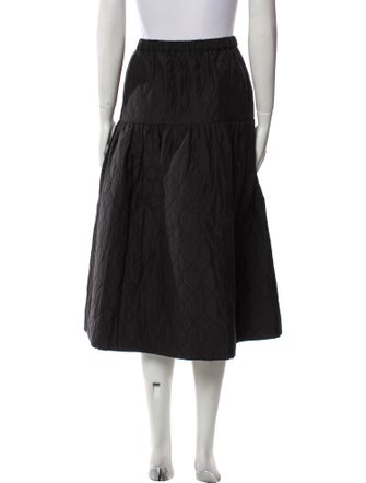Jason Wu Pleated Accents Midi Length Skirt