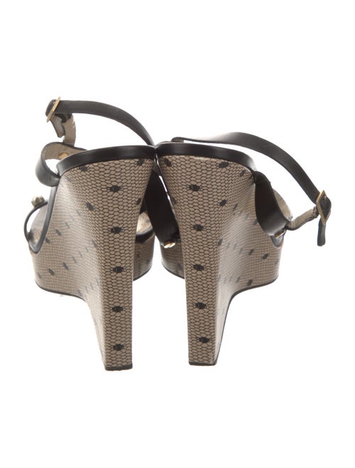 Jason Wu Leather Studded Accents T-Strap Sandals