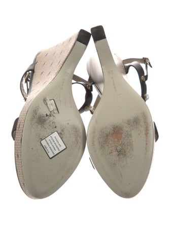 Jason Wu Leather Studded Accents T-Strap Sandals