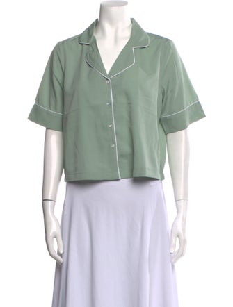 Jason Wu Short Sleeve Crop Top