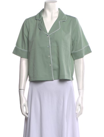 Jason Wu Tops Short Sleeve Crop Top S