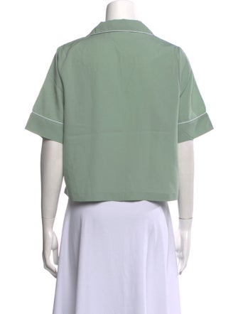 Jason Wu Short Sleeve Crop Top