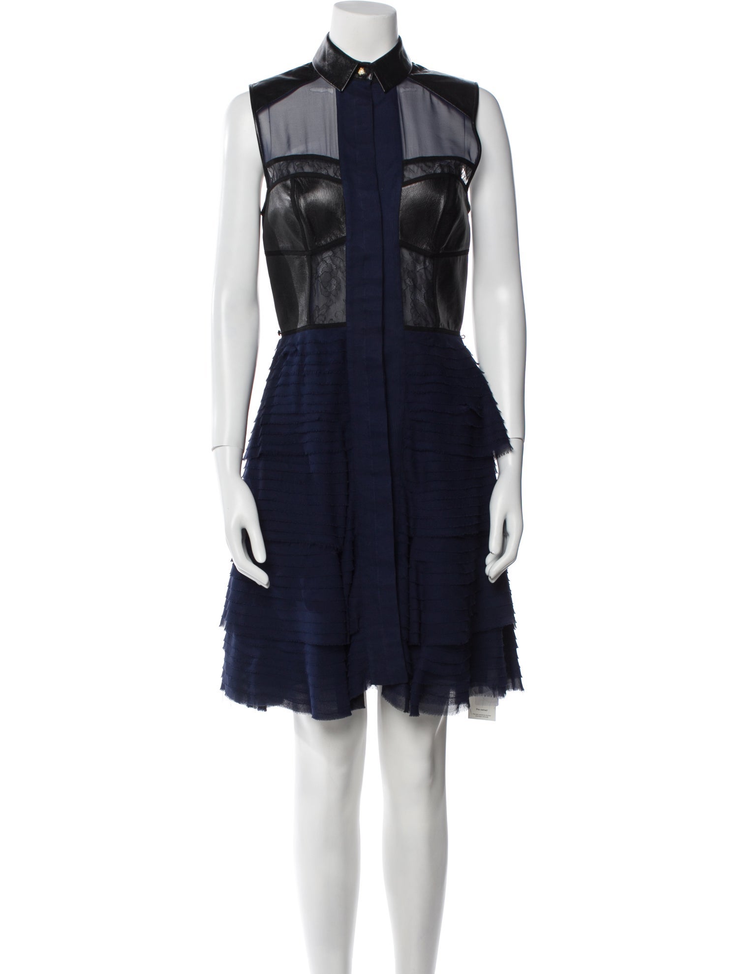 Jason Wu Lambskin Knee-Length Dress
