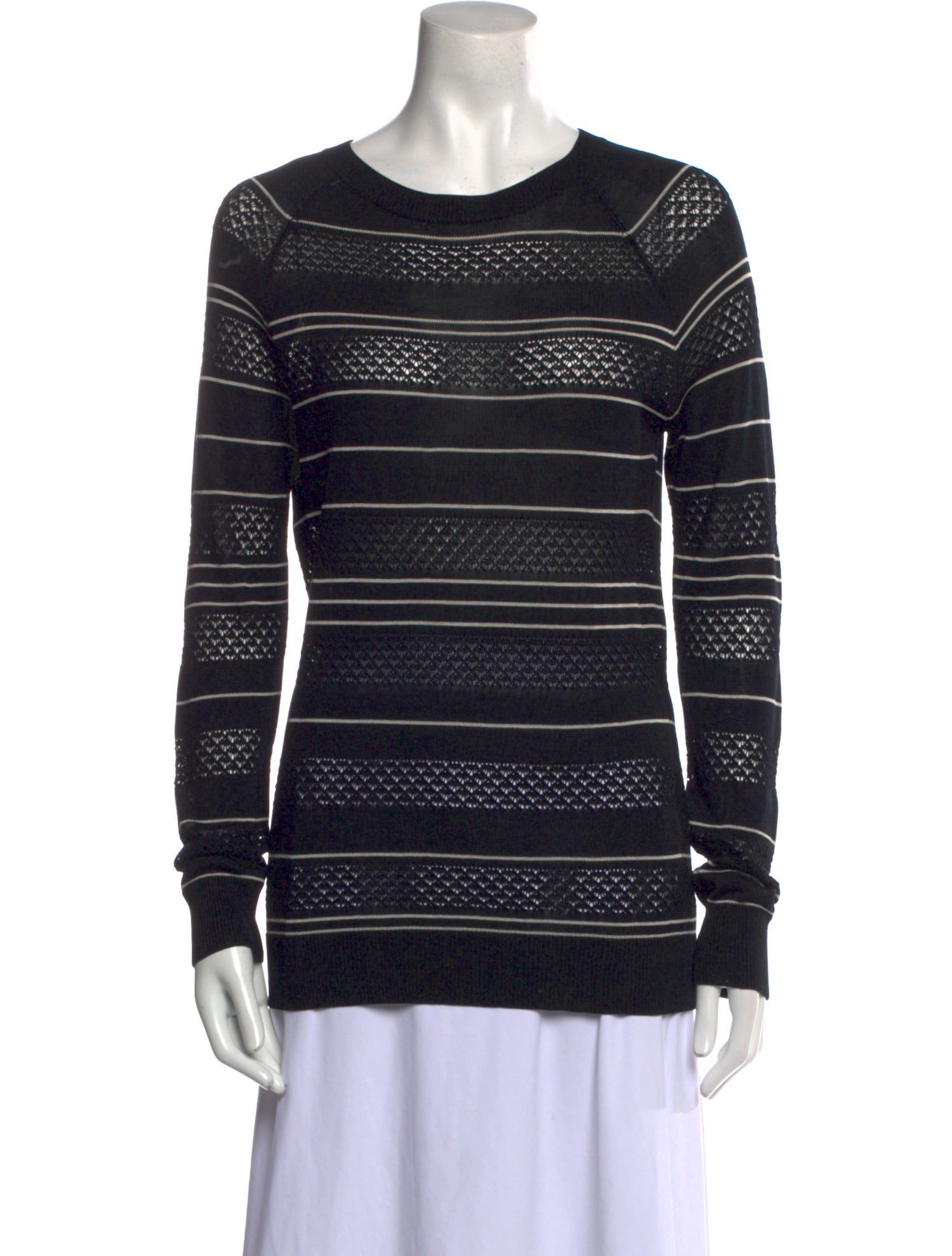 Jason Wu Silk Striped Sweater