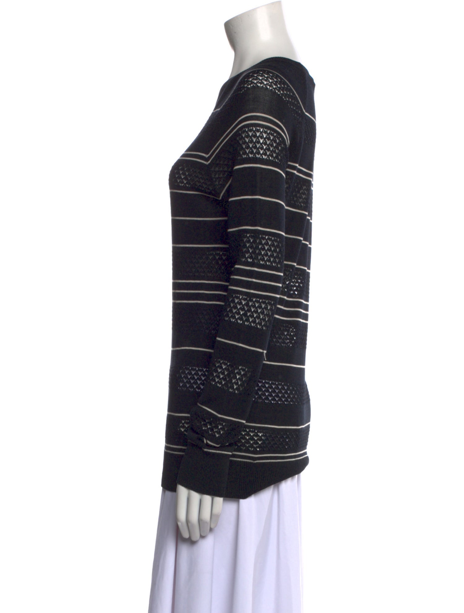 Jason Wu Silk Striped Sweater