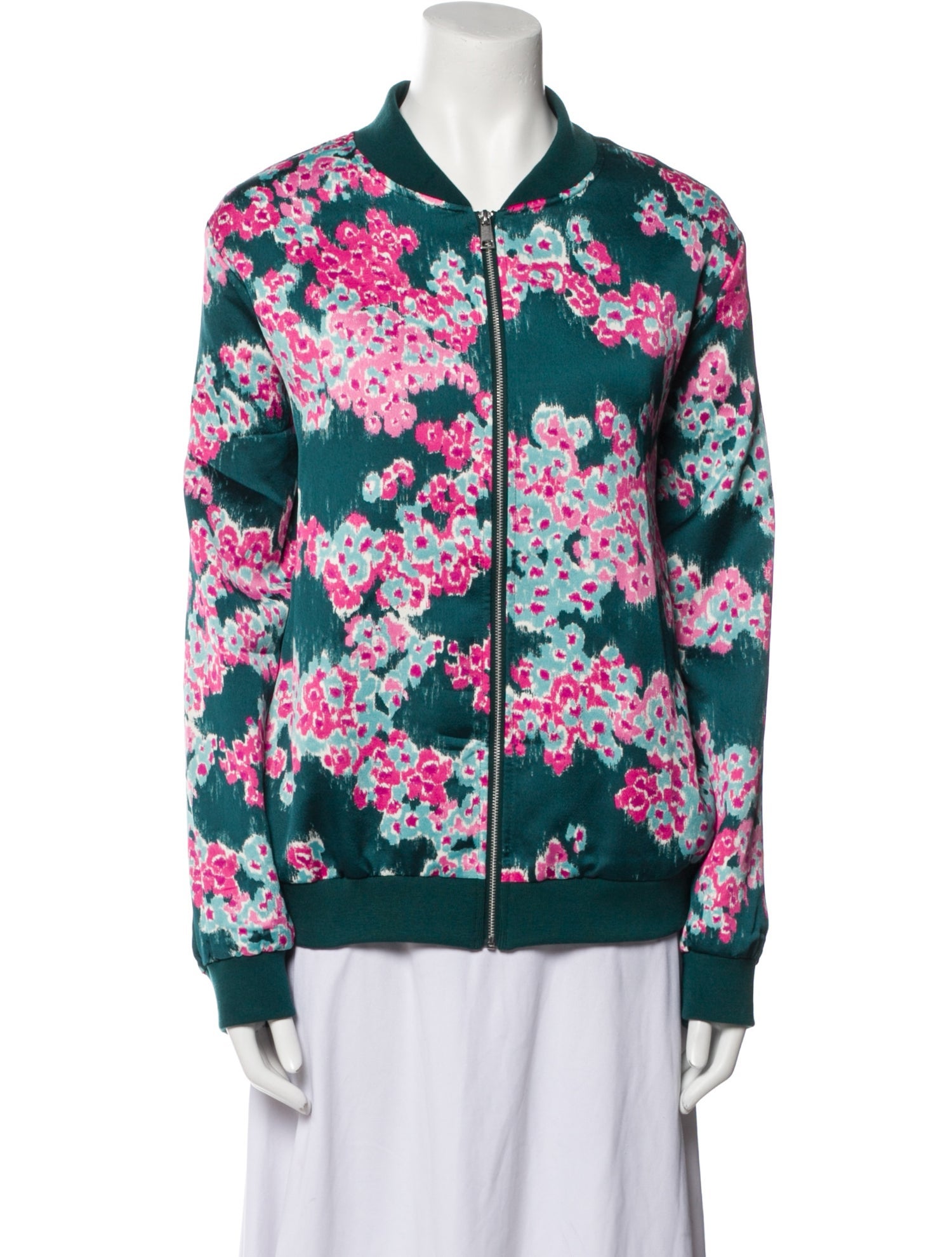 Jason Wu Floral Print Bomber Jacket