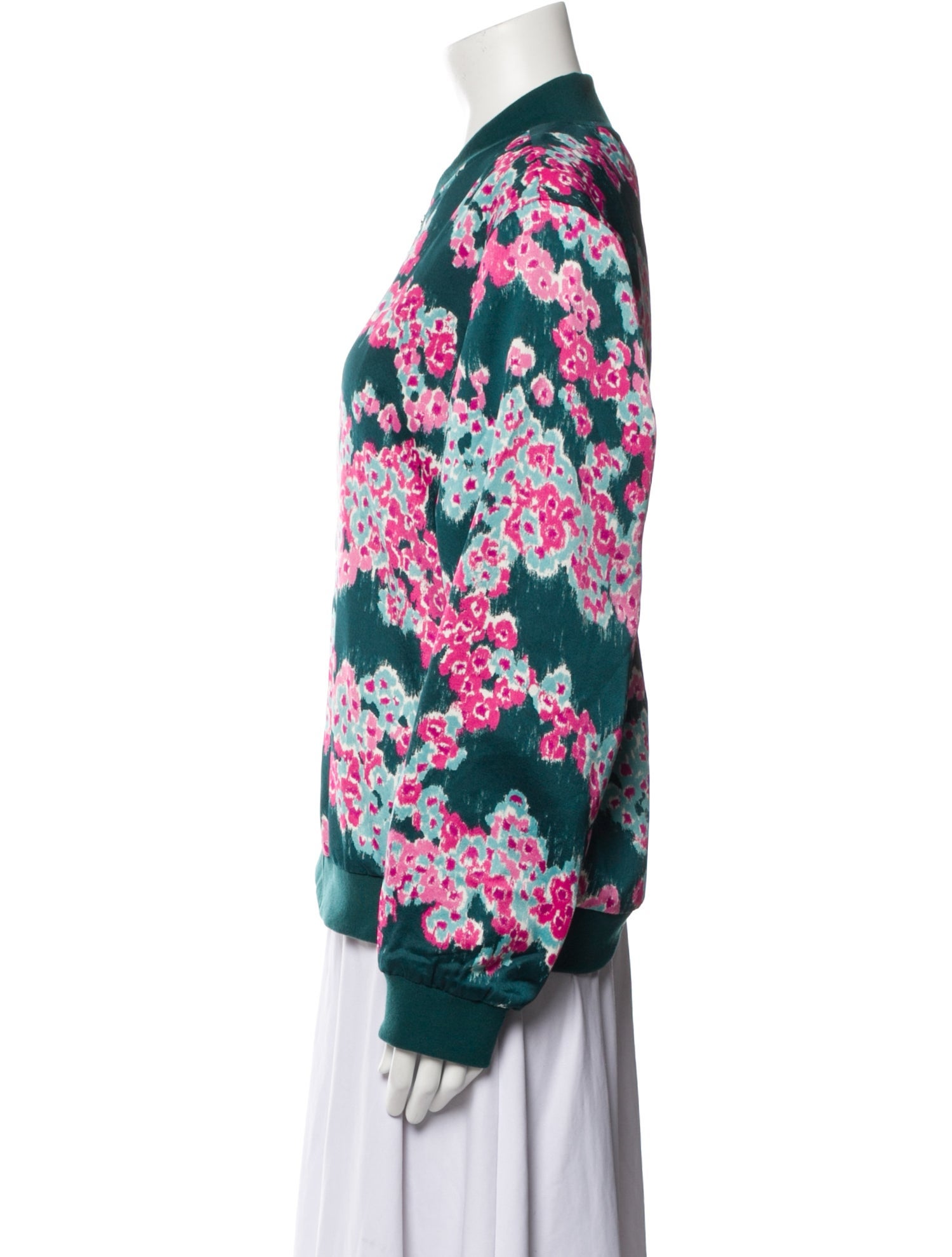 Jason Wu Floral Print Bomber Jacket