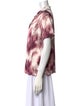 Jason Wu Printed V-Neck Button-Up Top
