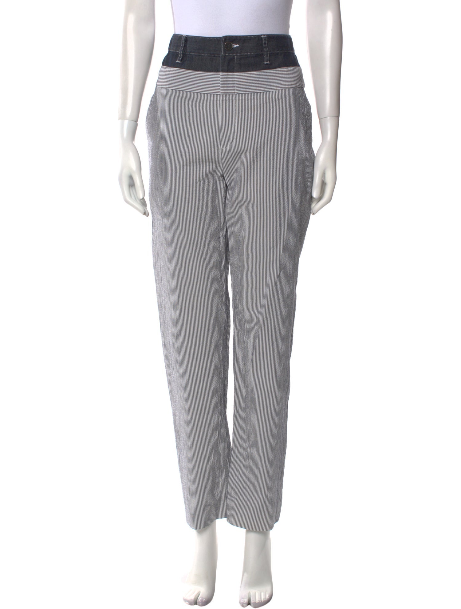 Jason Wu Striped Straight Leg Pants