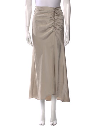 Jason Wu Pleated Accents Midi Length Skirt