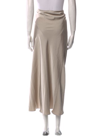 Jason Wu Pleated Accents Midi Length Skirt