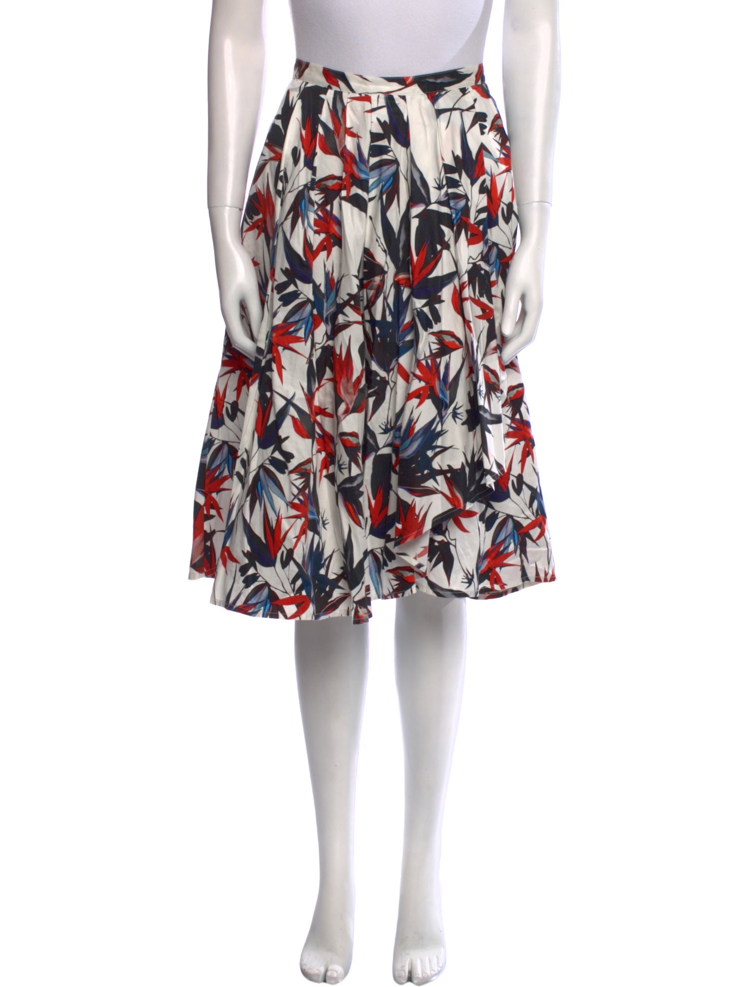 Jason Wu Floral Print Knee-Length Skirt