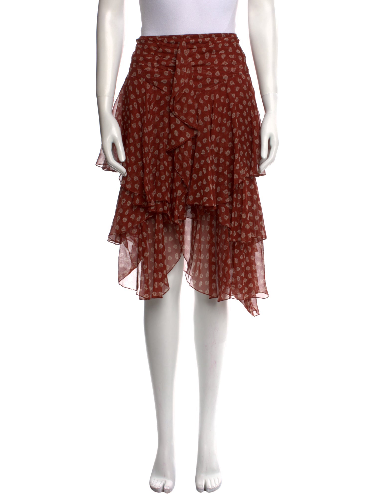 Jason Wu Silk Midi Length Skirt