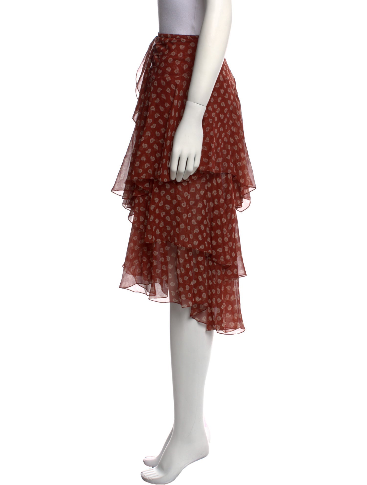 Jason Wu Silk Midi Length Skirt