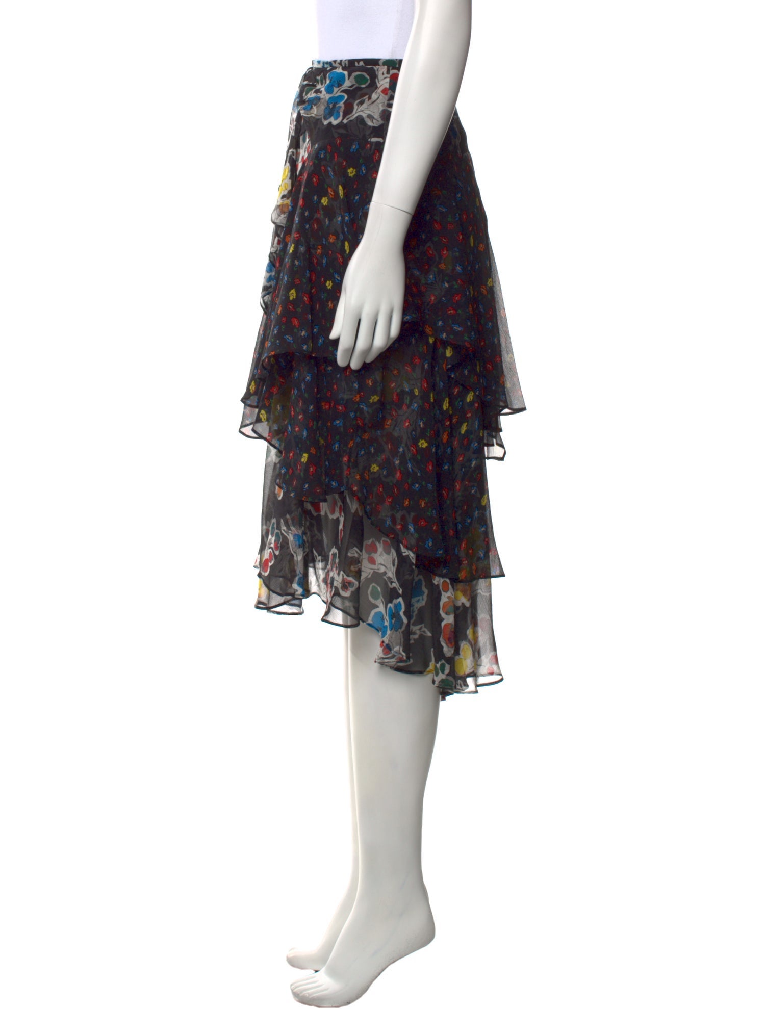 Jason Wu Silk Midi Length Skirt