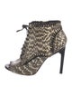 Jason Wu Snakeskin Printed Lace-Up Boots