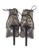 Jason Wu Snakeskin Printed Lace-Up Boots