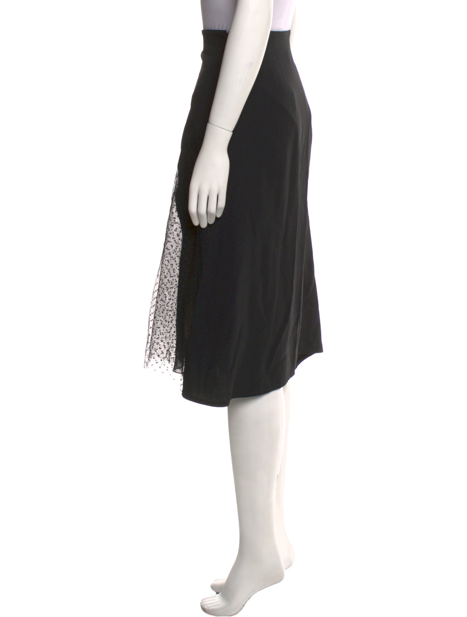 Jason Wu Mesh Accents Knee-Length Skirt