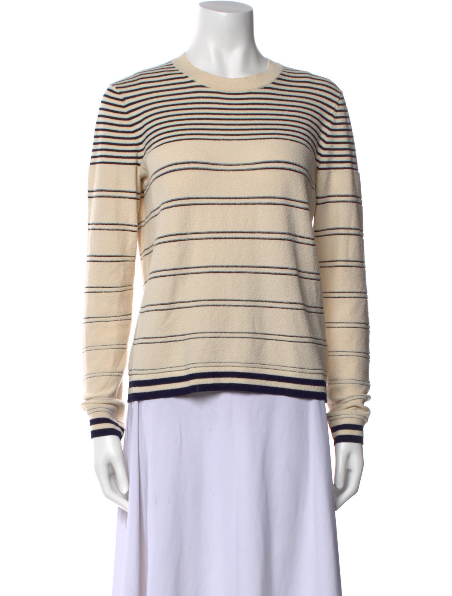 Jason Wu Striped Crew Neck Sweater