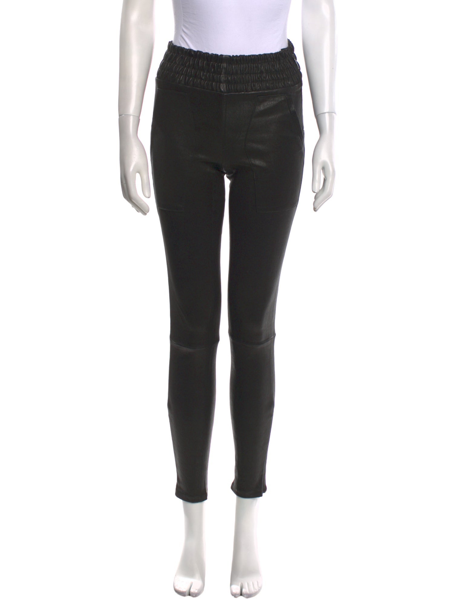 Jason Wu Lamb Leather Skinny Leg Pants