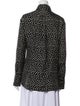Jason Wu Silk Polka Dot Print Button-Up Top