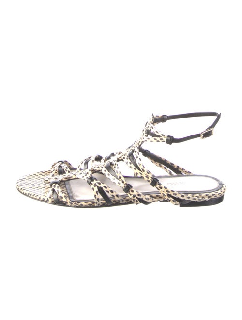 Jason Wu Snakeskin Animal Print Gladiator Sandals