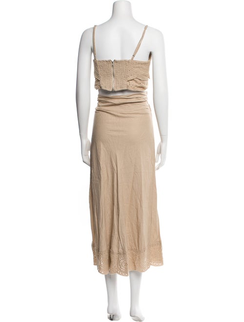 Jason Wu Linen Lace Pattern Skirt Set