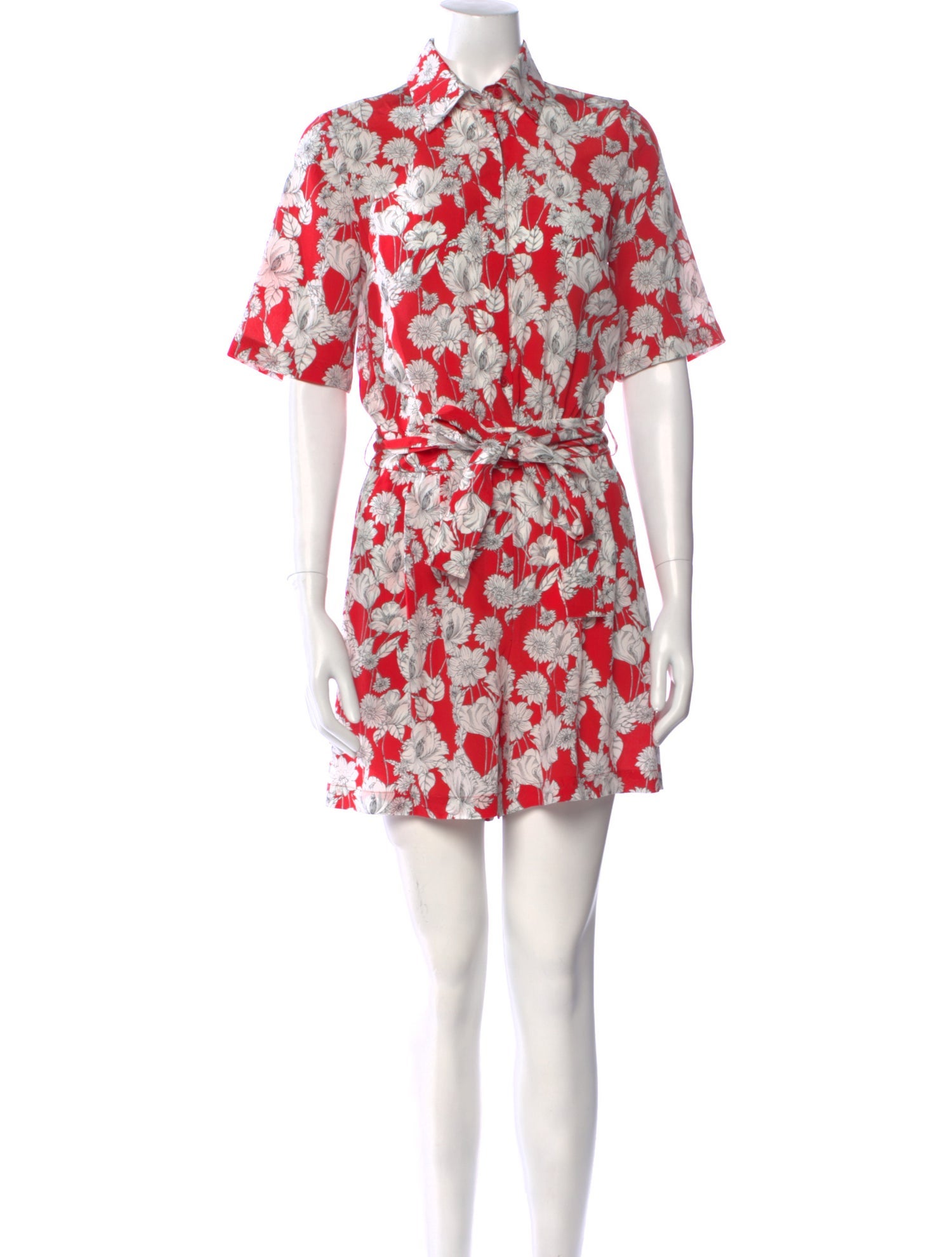 Jason Wu Silk Printed Romper w/ Tags
