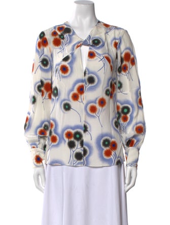 Jason Wu Silk Printed Blouse