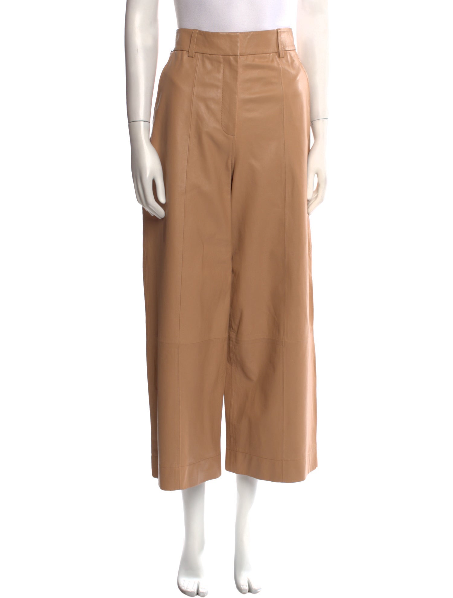 Jason Wu Lamb Leather Wide Leg Pants