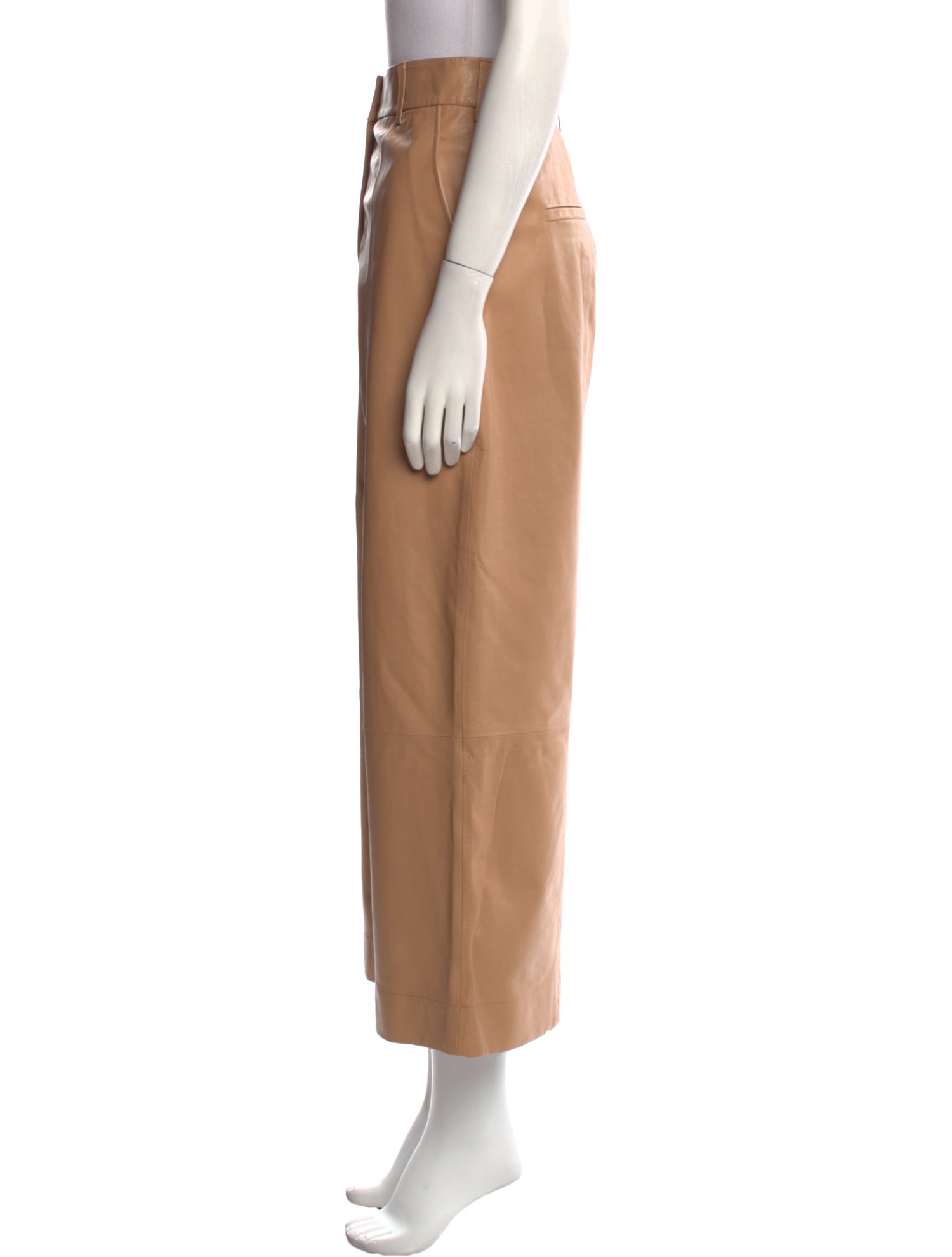 Jason Wu Lamb Leather Wide Leg Pants
