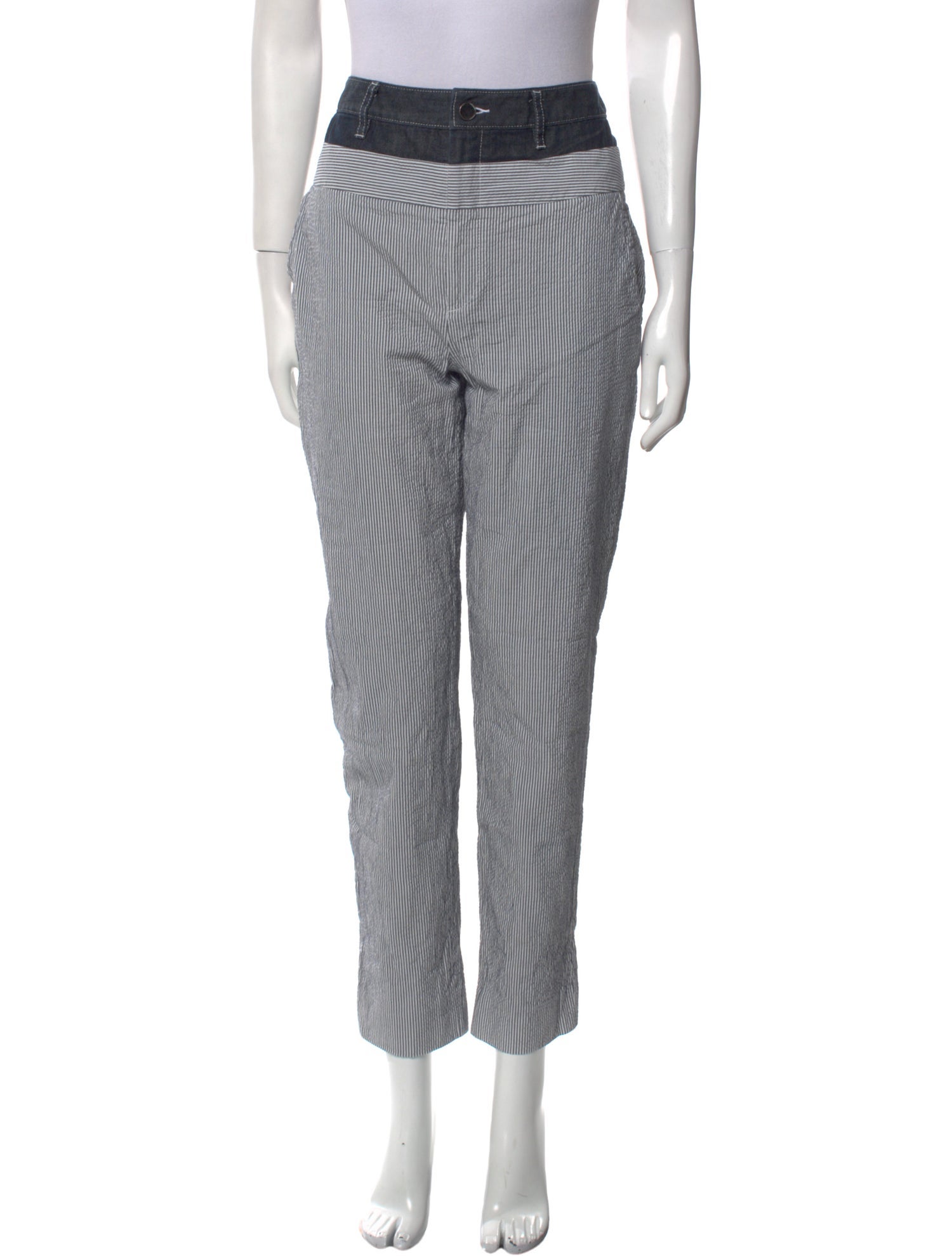 Jason Wu Striped Straight Leg Pants