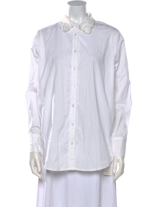 Jason Wu Long Sleeve Button-Up Top