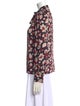 Jason Wu Floral Print Mock Neck Blouse