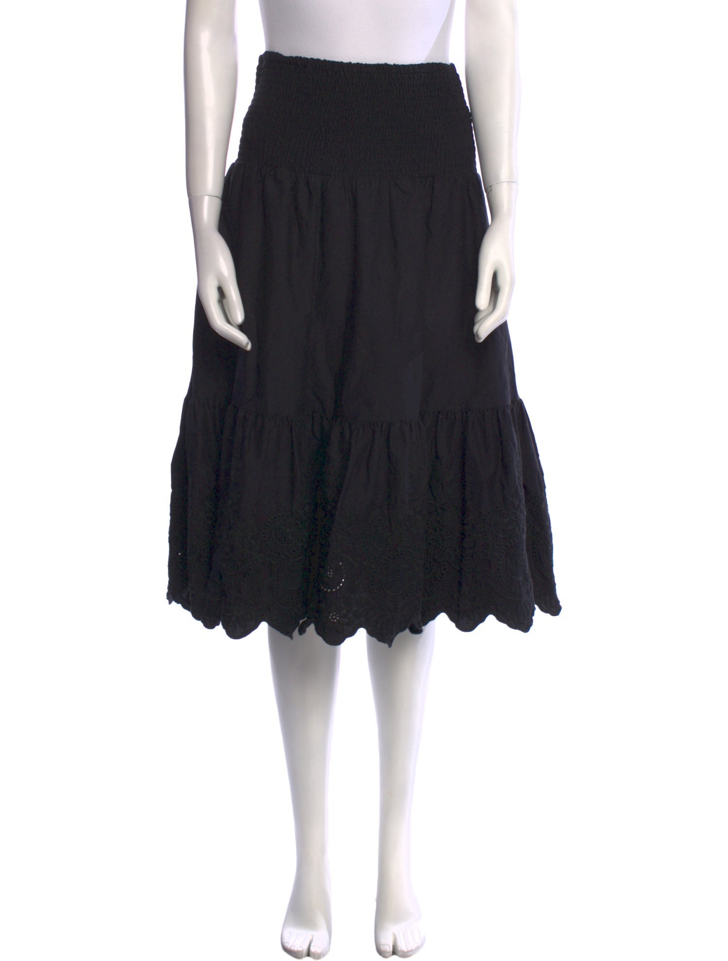 Jason Wu Embroidered Accent Midi Length Skirt w/ Tags