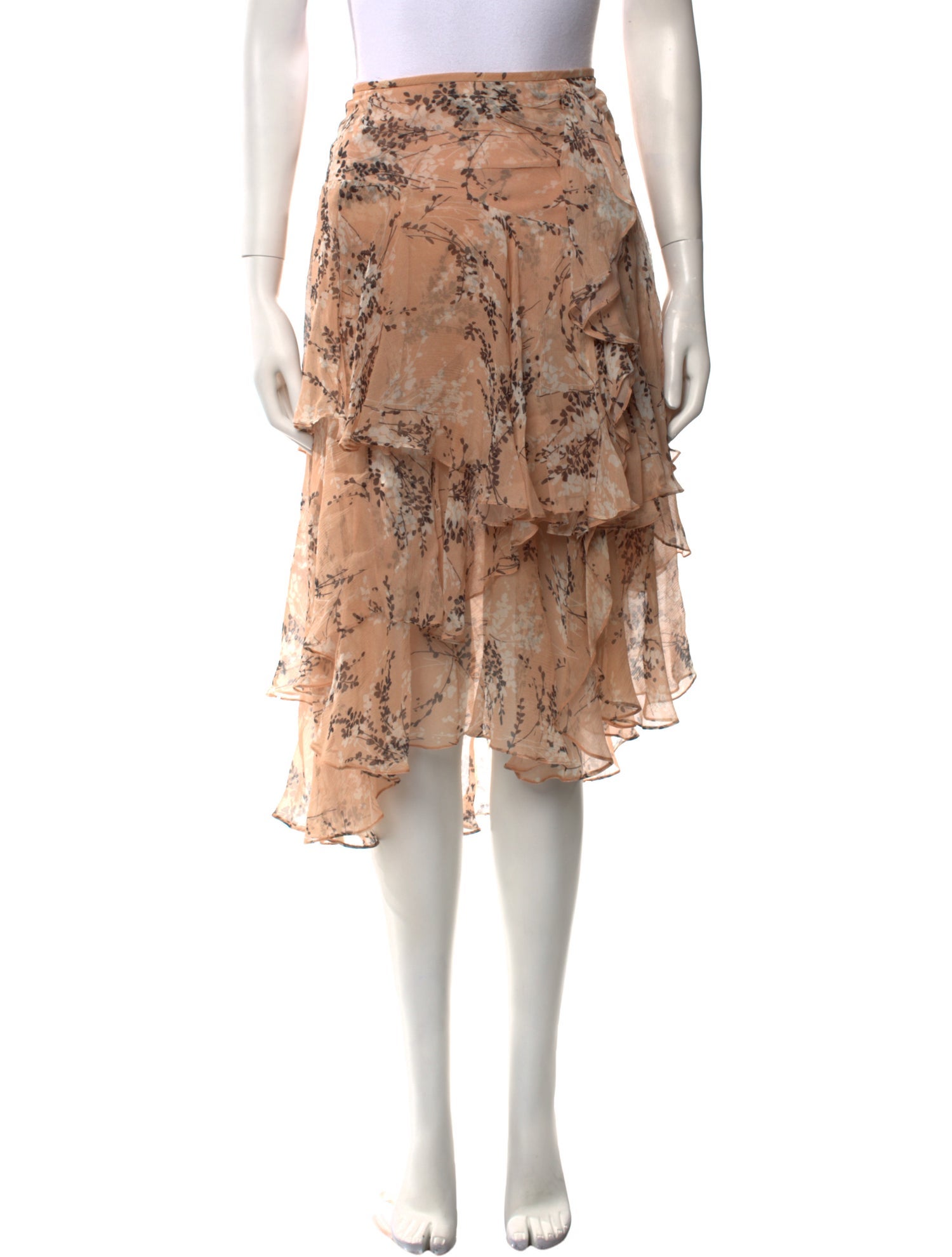 Jason Wu Silk Knee-Length Skirt