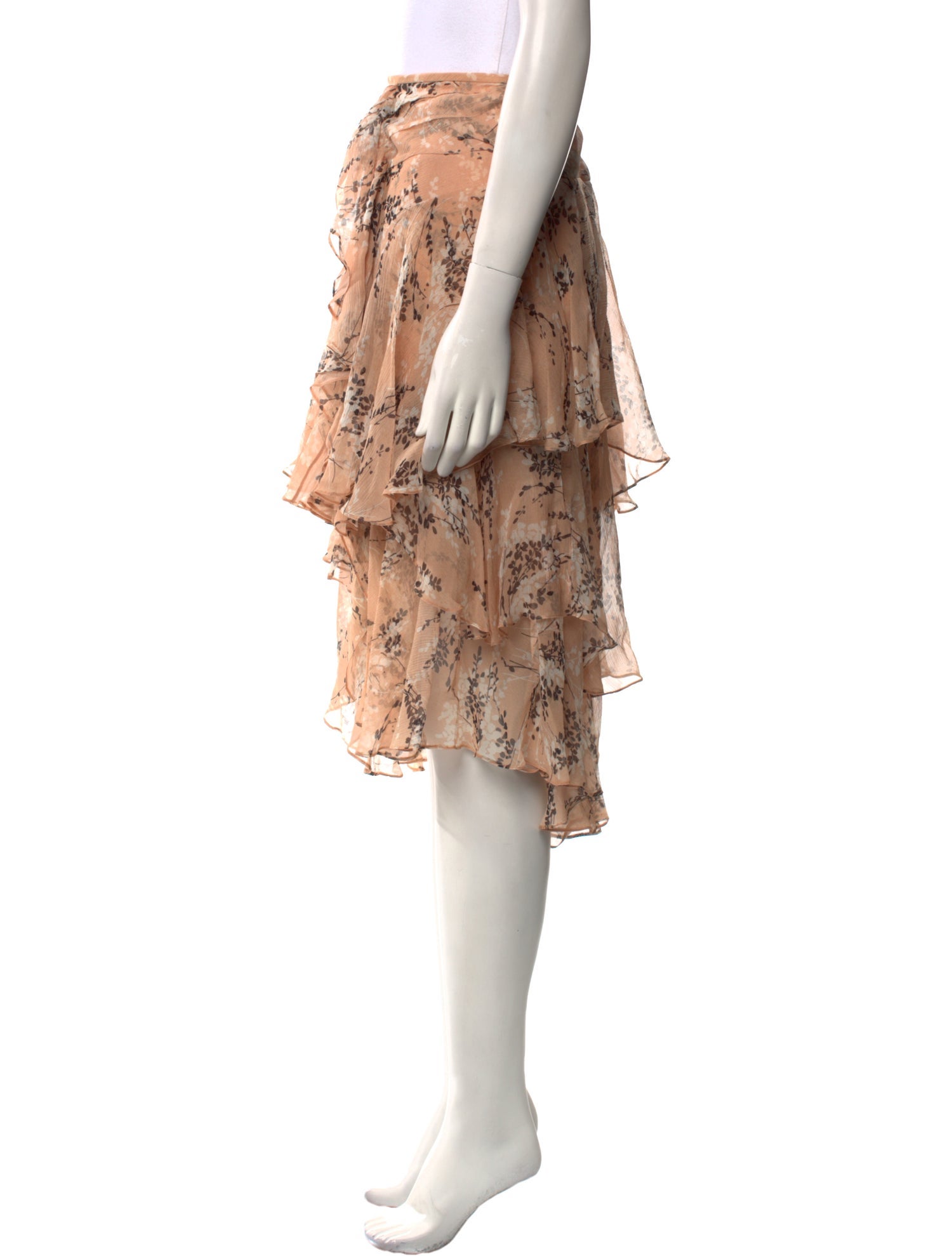 Jason Wu Silk Knee-Length Skirt