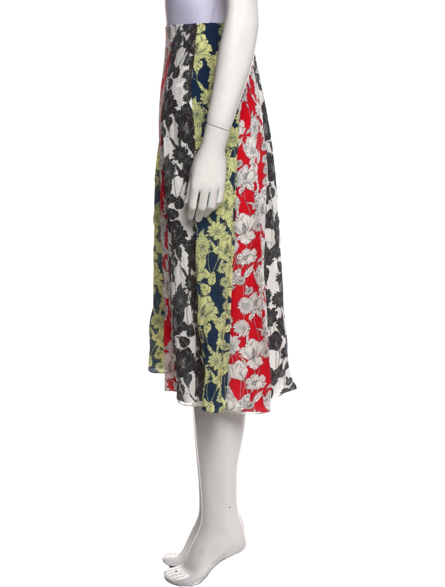 Jason Wu Silk Midi Length Skirt