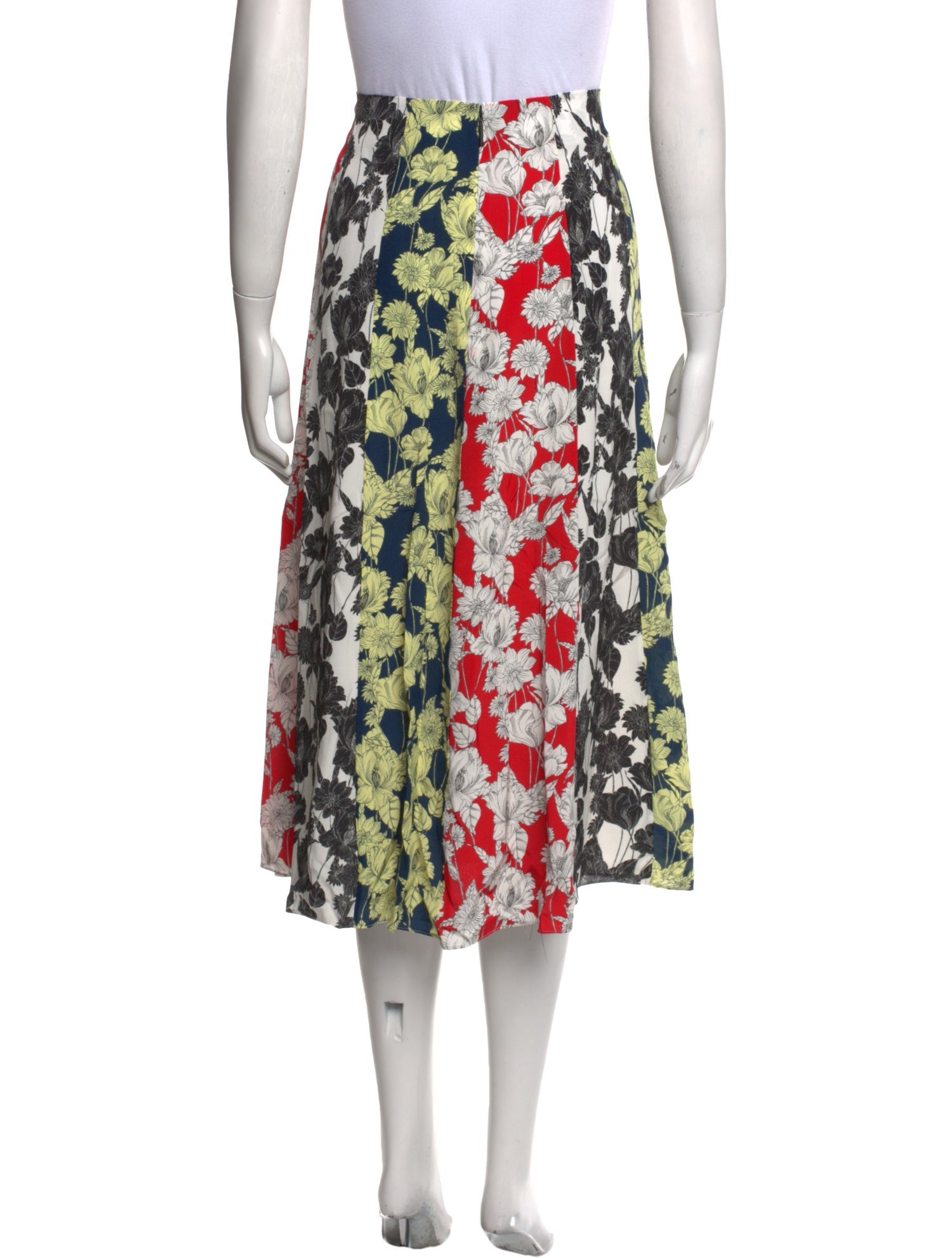 Jason Wu Silk Midi Length Skirt