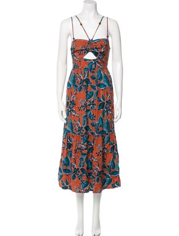 Jason Wu Dresses Floral Print Long Dress XS