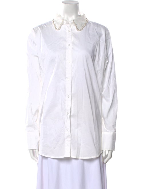 Jason Wu Long Sleeve Button-Up Top