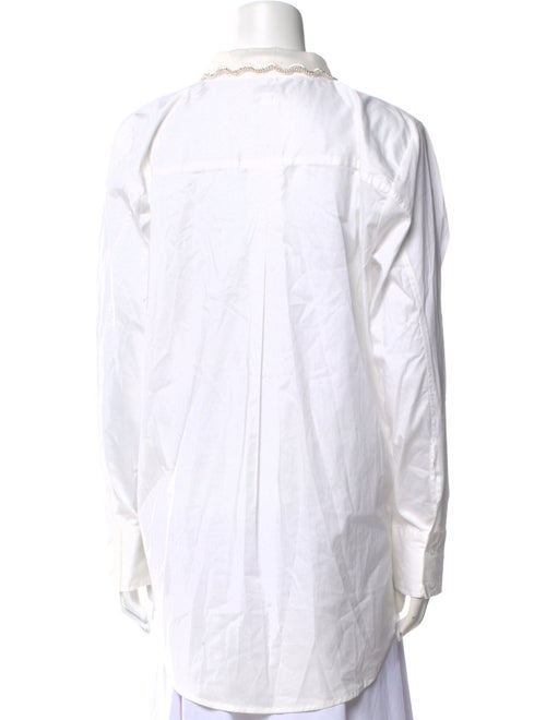 Jason Wu Long Sleeve Button-Up Top