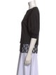 Jason Wu Crew Neck Three-Quarter Sleeve Blouse