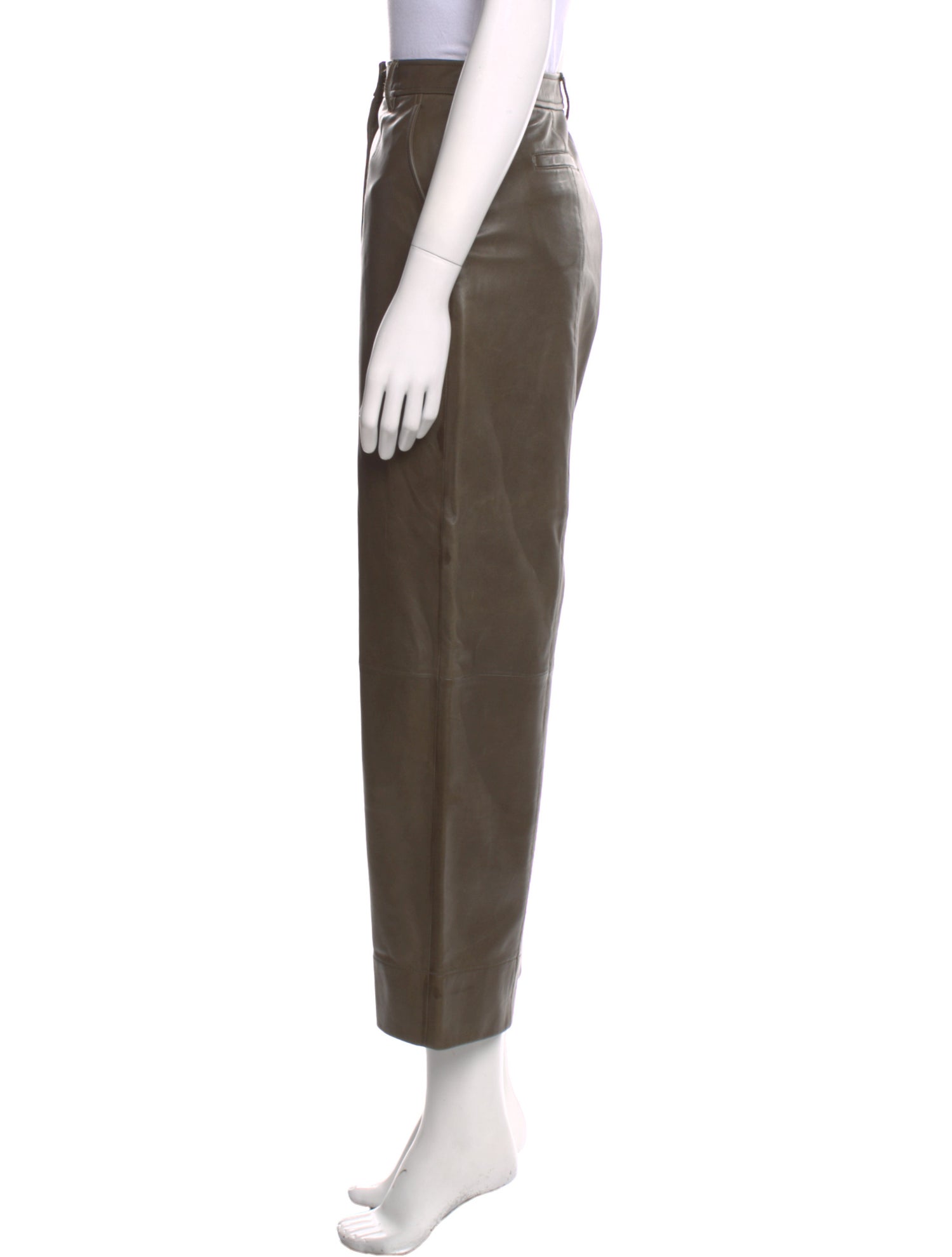 Jason Wu Lamb Leather Straight Leg Pants