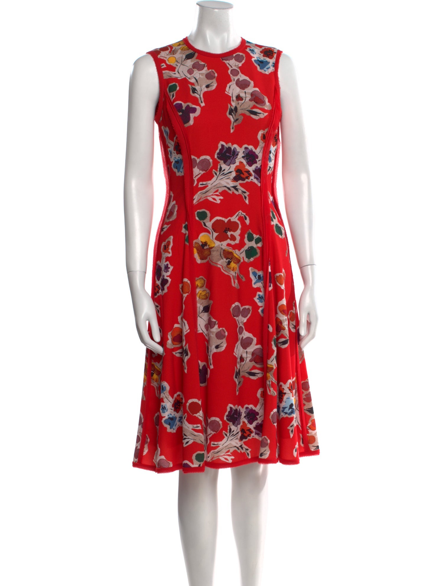Jason Wu Floral Print Midi Length Dress