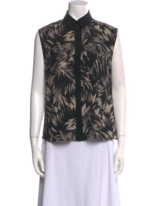 Jason Wu Silk Printed Button-Up Top