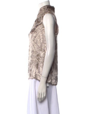 Jason Wu Mock Neck Sleeveless Top